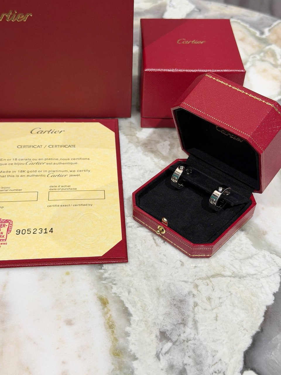 Серьги Cartier Love Ring 3