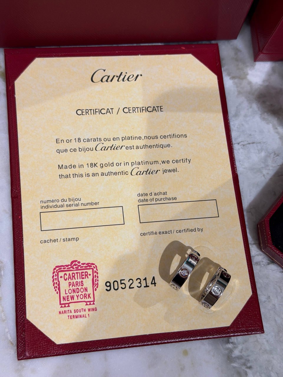 Серьги Cartier Love Ring 5