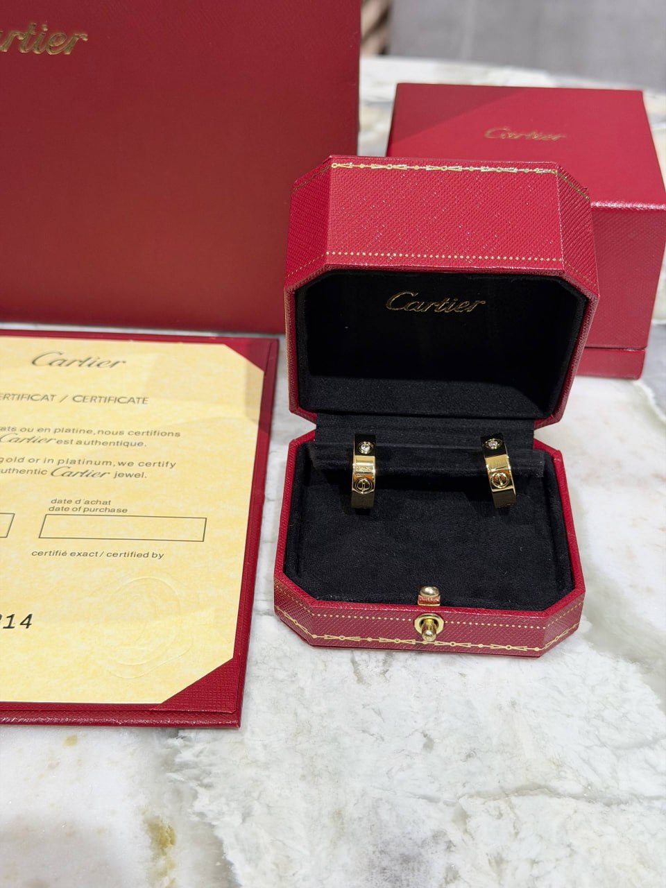 Серьги Cartier Love Ring 5