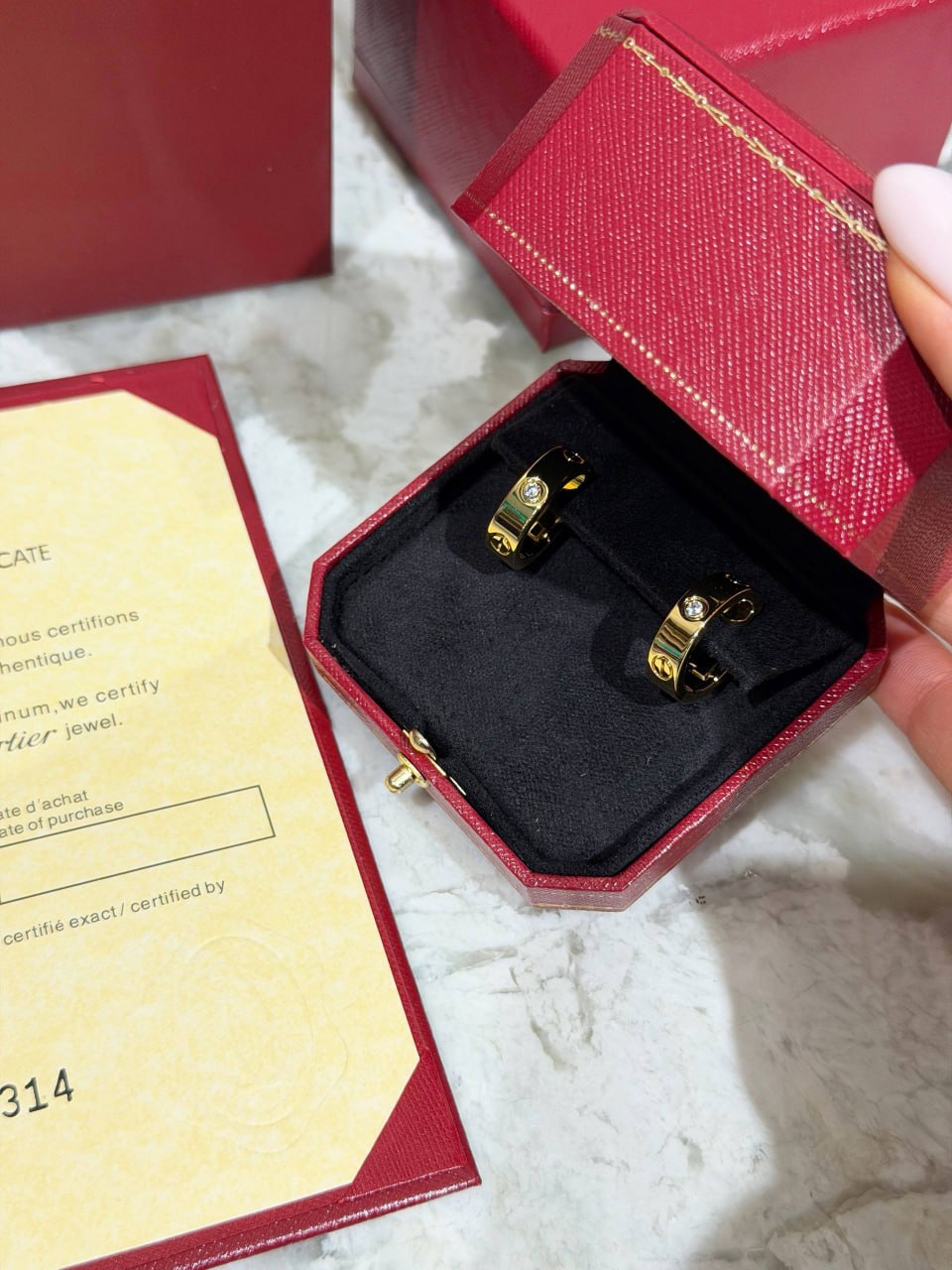 Серьги Cartier Love Ring 6