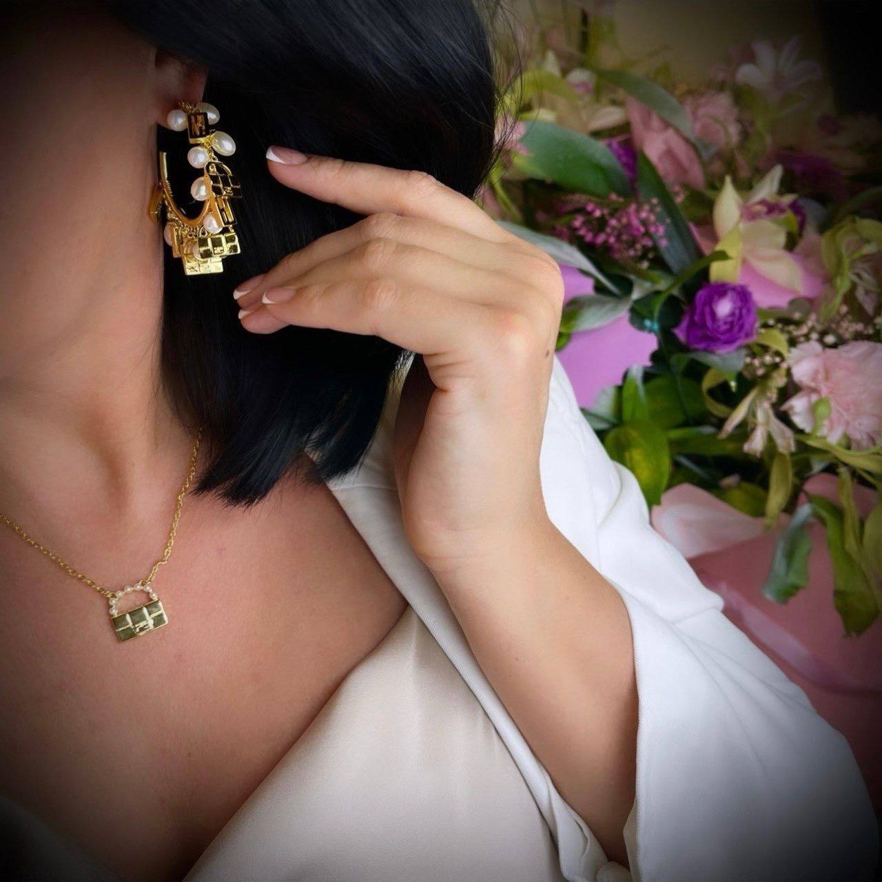 Серьги Fendi 3