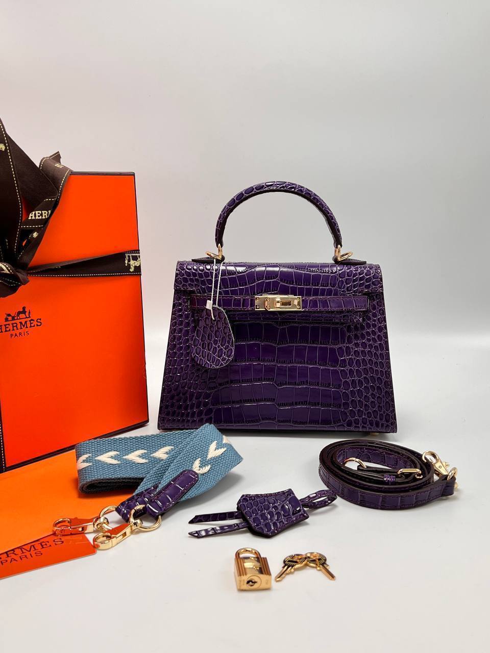 Сумка Hermes Kelly Crocodile 10