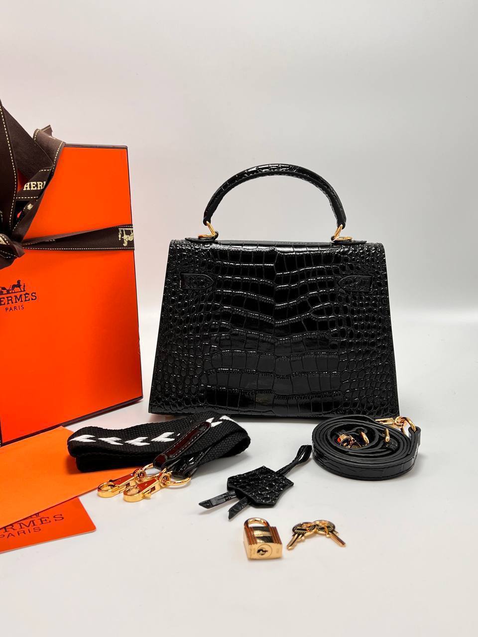 Сумка Hermes Kelly Crocodile 12